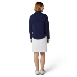 1/2 Zip Quilted Knit Blå-Callaway Best