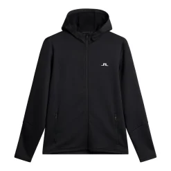 Aerial Full Zip Hood Svart-J.Lindeberg Best