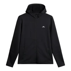 Aerial Full Zip Hood Svart-J.Lindeberg Best