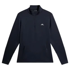 Aerial Quarter Zip Mid Layer Blå-J.Lindeberg New