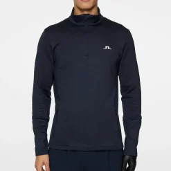 Aerial Quarter Zip Mid Layer Blå-J.Lindeberg New
