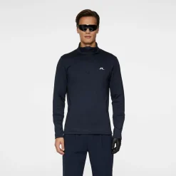 Aerial Quarter Zip Mid Layer Blå-J.Lindeberg New