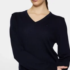 Amaya Knitted Sweater Blå-J.Lindeberg Clearance