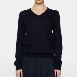 Amaya Knitted Sweater Blå-J.Lindeberg Clearance