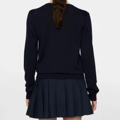 Amaya Knitted Sweater Blå-J.Lindeberg Clearance