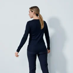 Ancona Ls Round Neck Blå-Daily Sports Hot