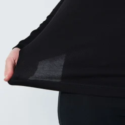 Ancona Ls Round Neck Svart-Daily Sports Clearance