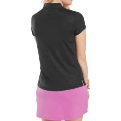 Animal Print Cap Sleeve Lisle Svart-FootJoy Online