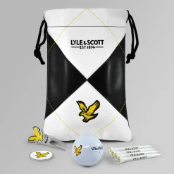 Argyle Tote Pouch Gift Set-Lyle & Scott Clearance