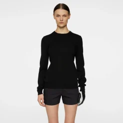 Aria Knitted Sweater Svart-J.Lindeberg Clearance