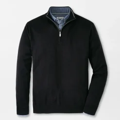 Autumn Crest Quarter-Zip Svart-Peter Millar Discount