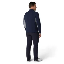 Blocked LS 1/4 Zip Pullover Blå-Callaway Discount