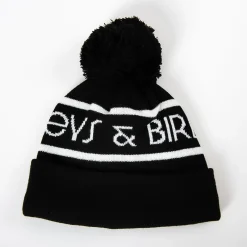 Bobble Hat Svart Vit-Bogeys & Birdies Sale