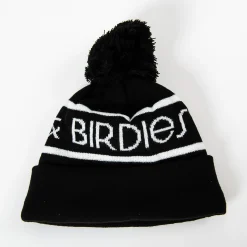 Bobble Hat Svart Vit-Bogeys & Birdies Sale