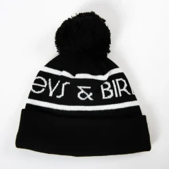 Bobble Hat Svart Vit-Bogeys & Birdies Sale