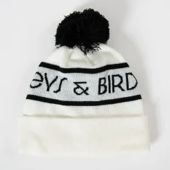 Bobble Hat Vit Svart-Bogeys & Birdies New