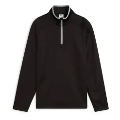 Boys Waffle Fleece 1/4 Zip Svart-Puma New