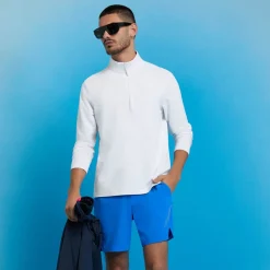 Brushed Back Tech Quarter Zip Vit-G/Fore