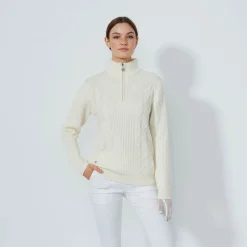 Cable Ls Pullover Lined Vit-Daily Sports