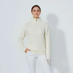 Cable Ls Pullover Lined Vit-Daily Sports