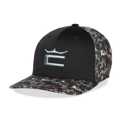 Camo Crown C Snapback Cap Svart-Cobra Discount