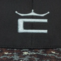 Camo Crown C Snapback Cap Svart-Cobra Discount