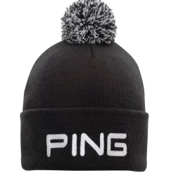 Classic Bobble Knit Svart Vit-Ping Online