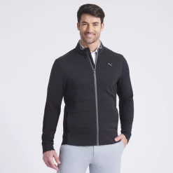 Cloudspun Fleece Hybrid Jacket Svart-Puma Discount