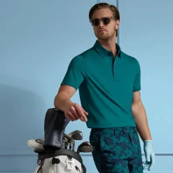 Contrast Floral 4-Way Stretch Blå-G/Fore Hot