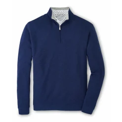 Crown Comfort Pullover Blå-Peter Millar Discount