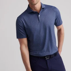 Empire Performance Jersey Polo Blå-Peter Millar Discount