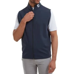 Full-Zip Knit Vest Blå-FootJoy Discount