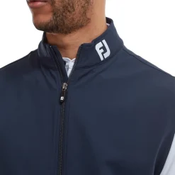 Full-Zip Knit Vest Blå-FootJoy Discount
