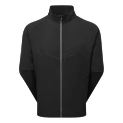 Full-Zip Zephyr Windshirt Svart-FootJoy New