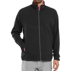 Full-Zip Zephyr Windshirt Svart-FootJoy New