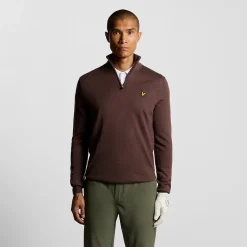 Golf Quarter Zip Merino Jumper Rosa-Lyle & Scott Hot