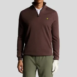 Golf Quarter Zip Merino Jumper Rosa-Lyle & Scott Hot