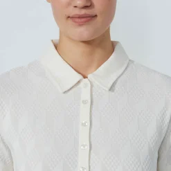 Graphic Jaquard Ss Poloshirt Vit-Daily Sports