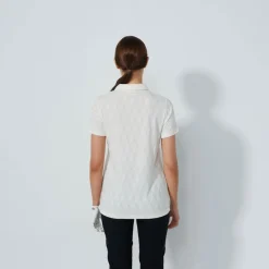 Graphic Jaquard Ss Poloshirt Vit-Daily Sports