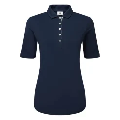 Half Sleeve Ruched Lisle Blå-FootJoy Outlet