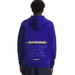 Hazard Warning Hoodie Blå-Under Armour Clearance