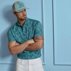 Hydrangea Tech Jersey Polo Grön-G/Fore Sale