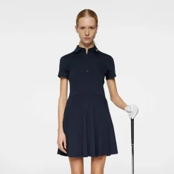 Janna Dress Blå-J.Lindeberg Discount