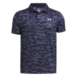 Jr Matchplay Printed Polo Blå-Under Armour Sale