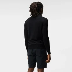Kian Zipped Golf Sweater Svart-J.Lindeberg Discount
