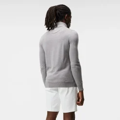 Kian Zipped Golf Sweater Grå-J.Lindeberg Discount