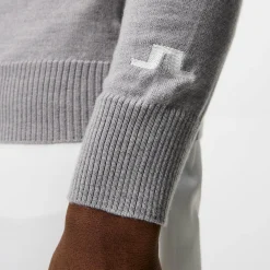 Kian Zipped Golf Sweater Grå-J.Lindeberg Discount