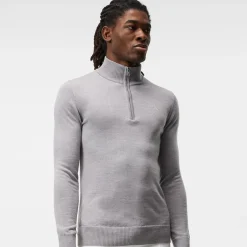 Kian Zipped Golf Sweater Grå-J.Lindeberg Discount