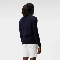 Kian Zipped Golf Sweater Blå-J.Lindeberg Hot