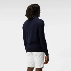 Kian Zipped Golf Sweater Blå-J.Lindeberg Hot